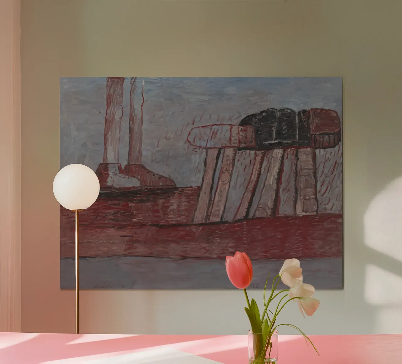 Philip Guston Livello inferiore carta hahnemühle da Riley Art Studio