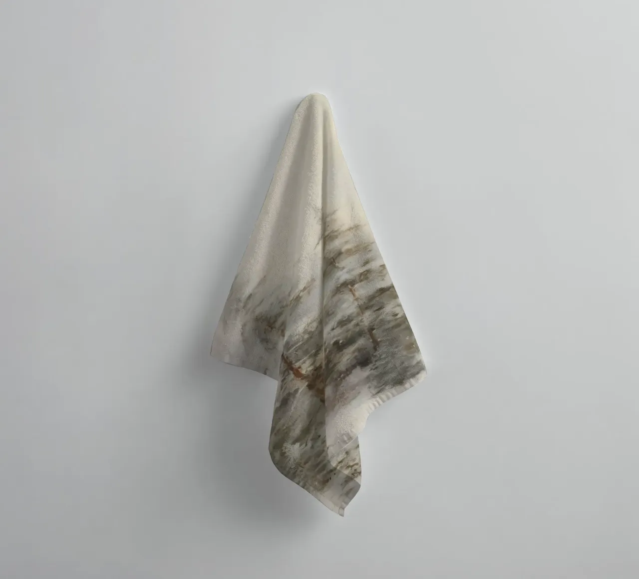 Winter forest - Snow-covered fir trees in the fog towel by Studio Vibe