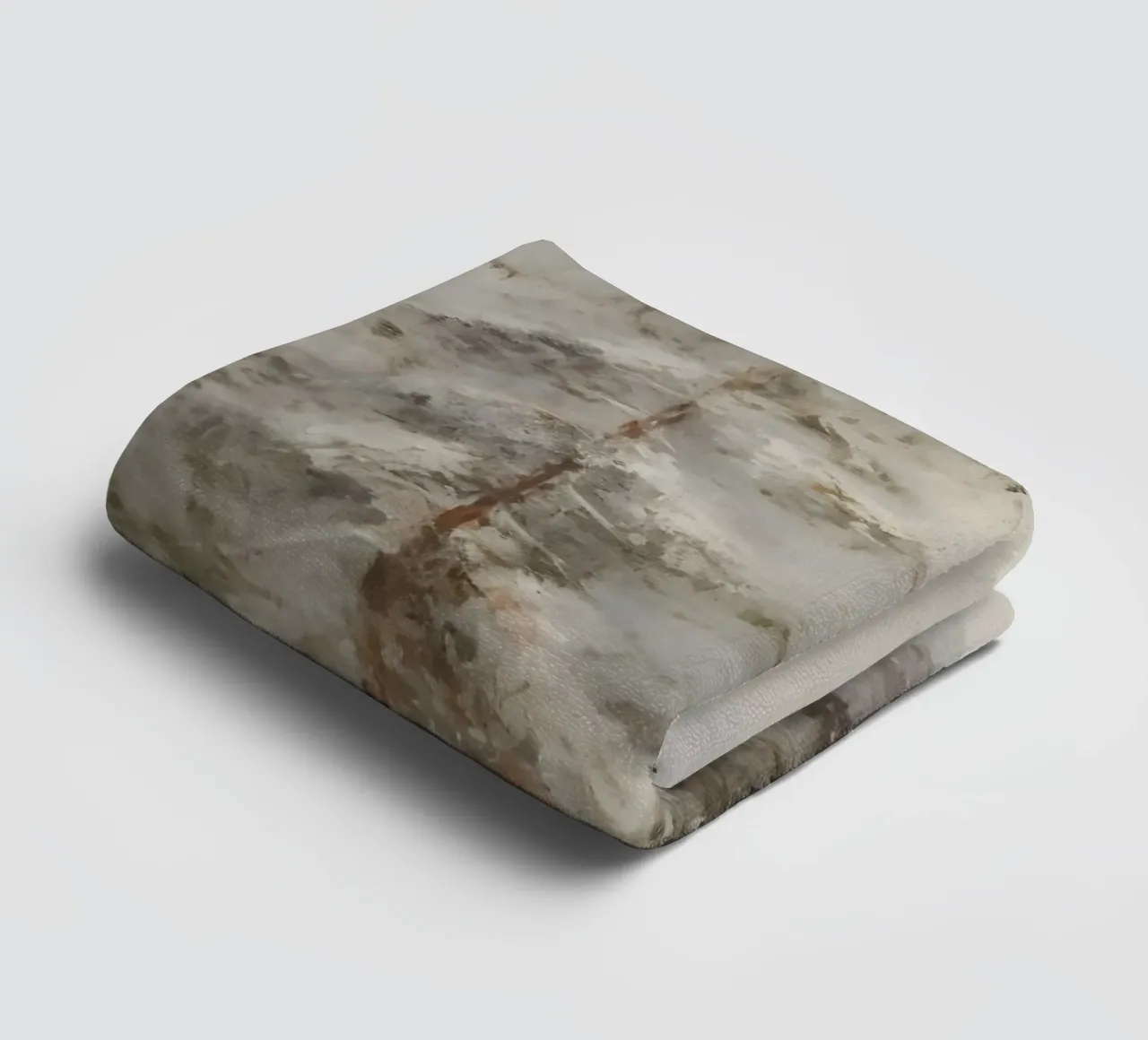 Winter forest - Snow-covered fir trees in the fog towel by Studio Vibe