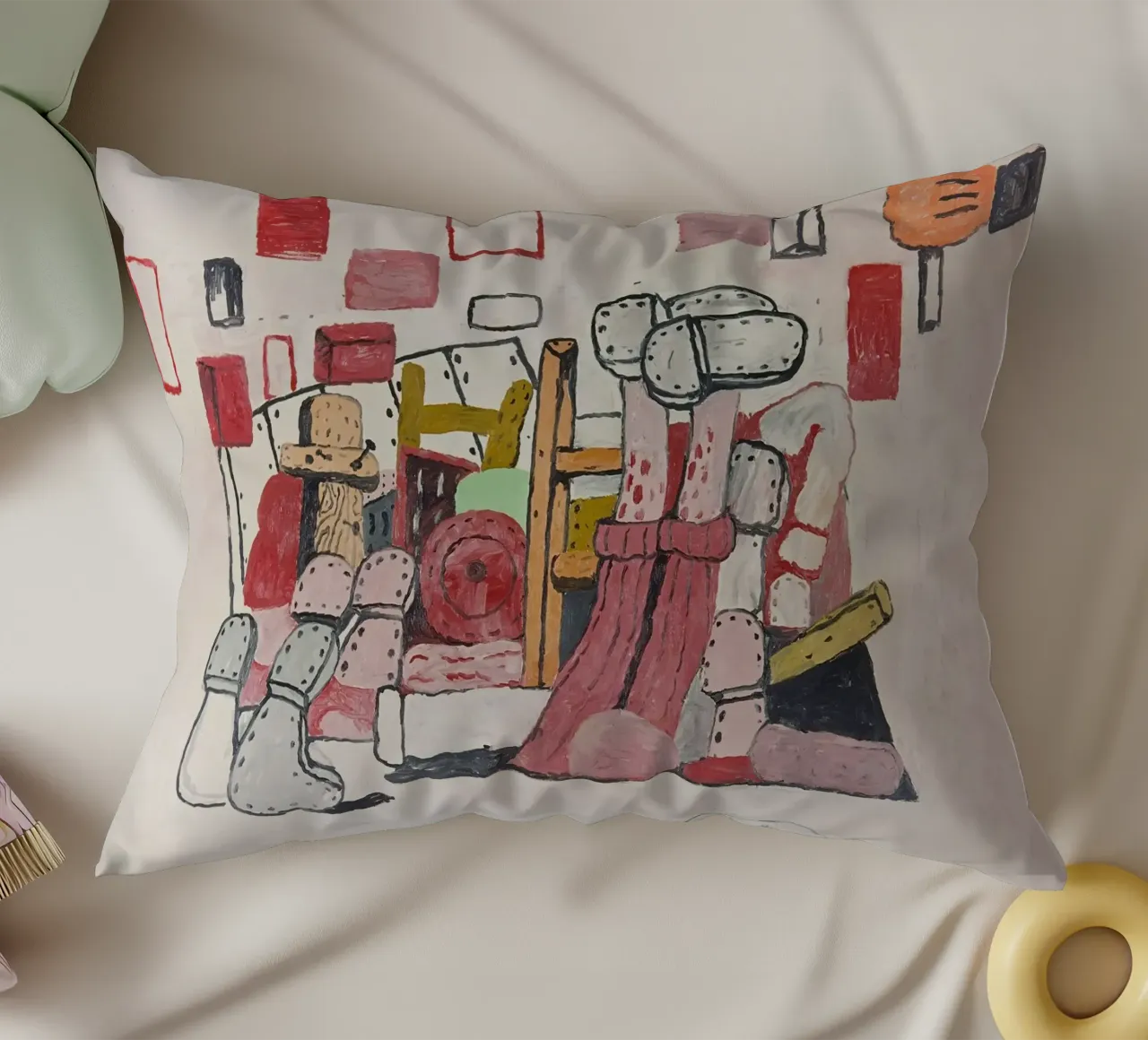 Cantina Philip Guston cuscino da Riley Art Studio