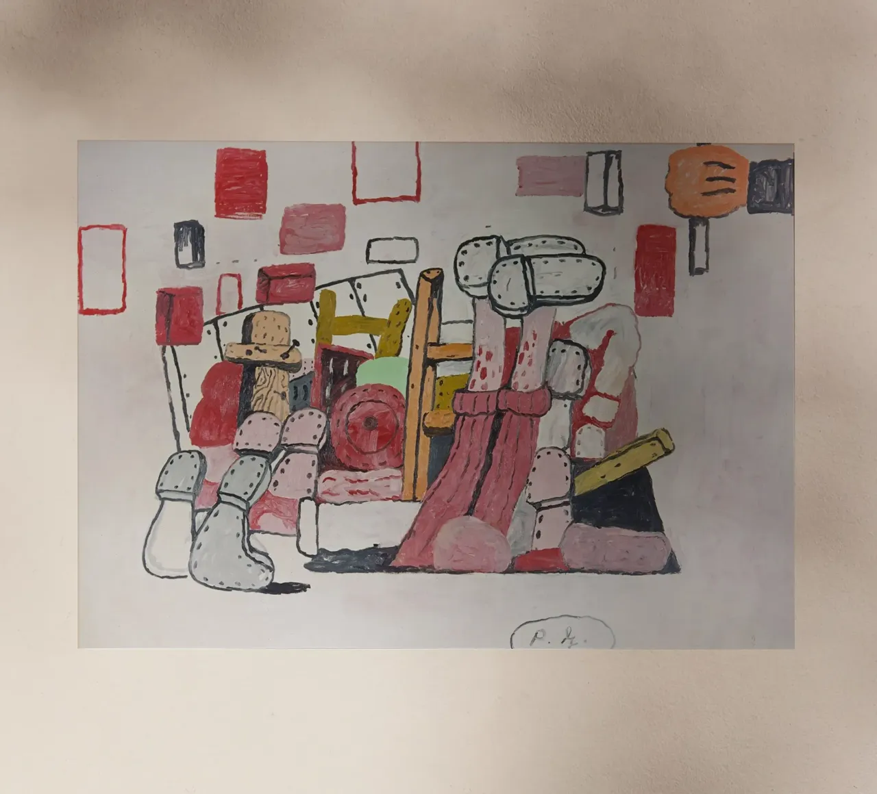 Cantina Philip Guston pellicola backlit da Riley Art Studio