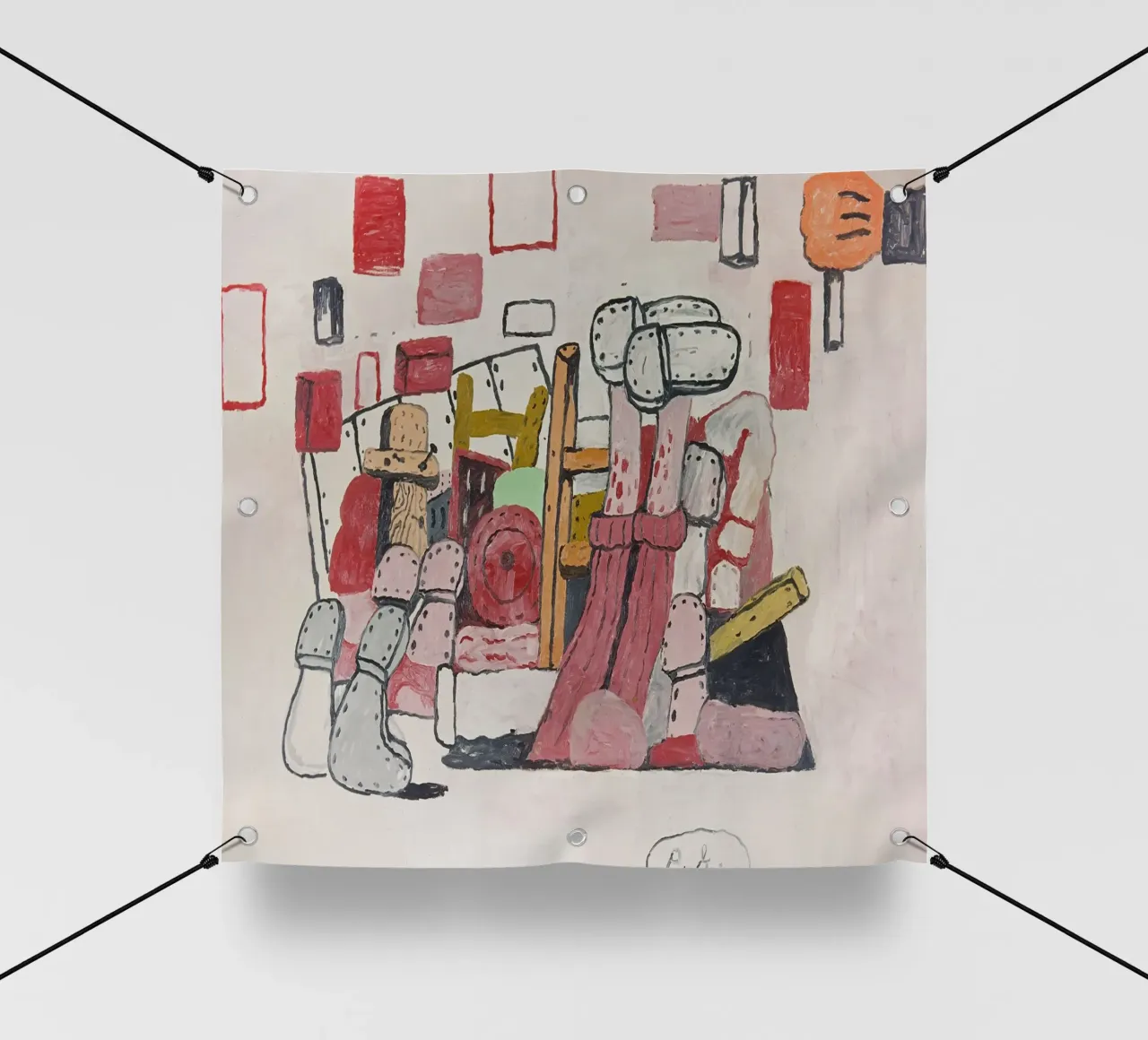 Cantina Philip Guston telo in pvc da Riley Art Studio