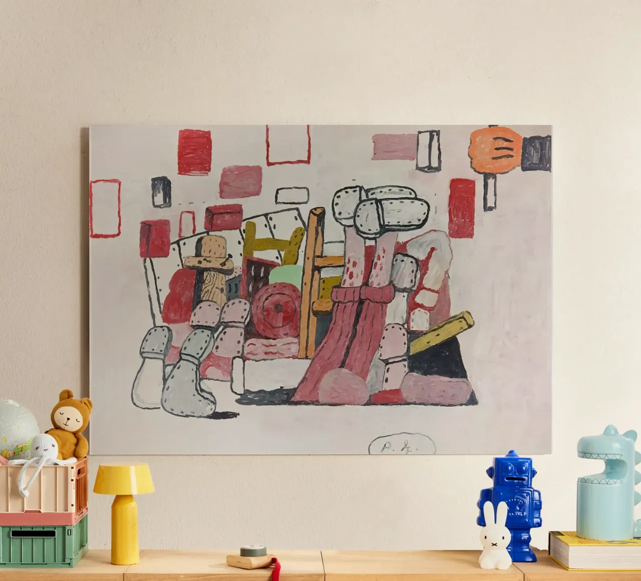 Cantina Philip Guston plexiglass da Riley Art Studio