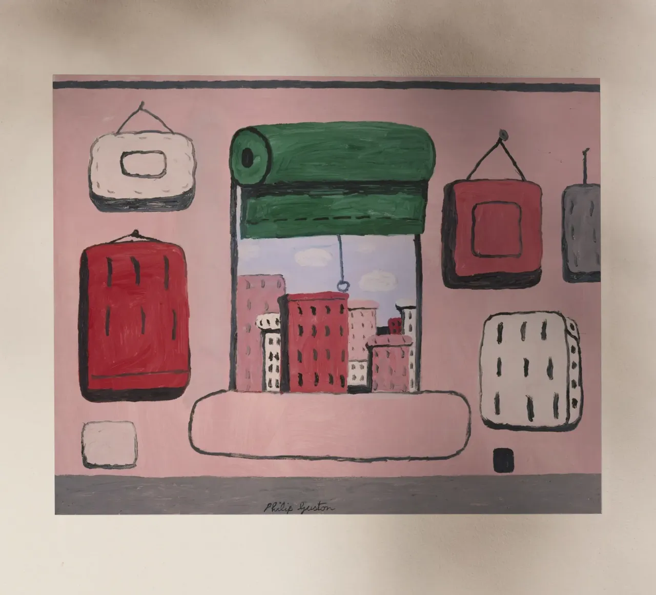 Philip Guston Open Window Backlit Folie von Riley Art Studio