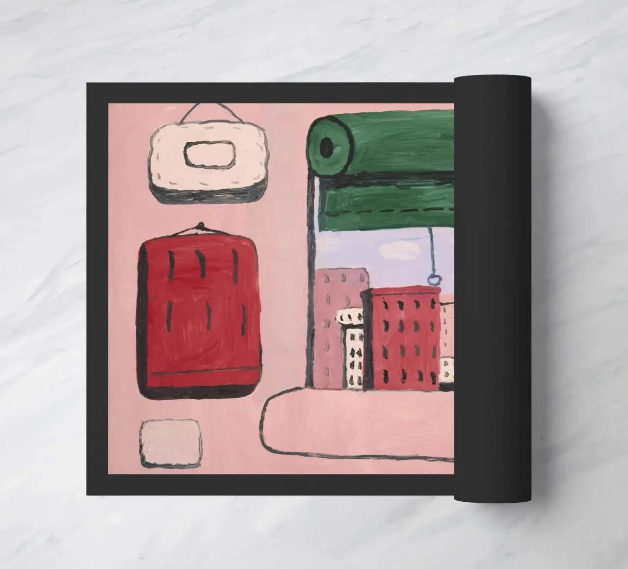 Philip Guston Open Window doormat by Riley Art Studio