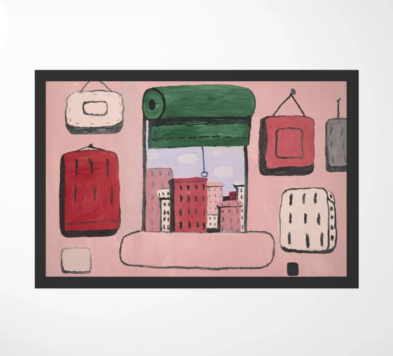 Philip Guston Open Window doormat by Riley Art Studio