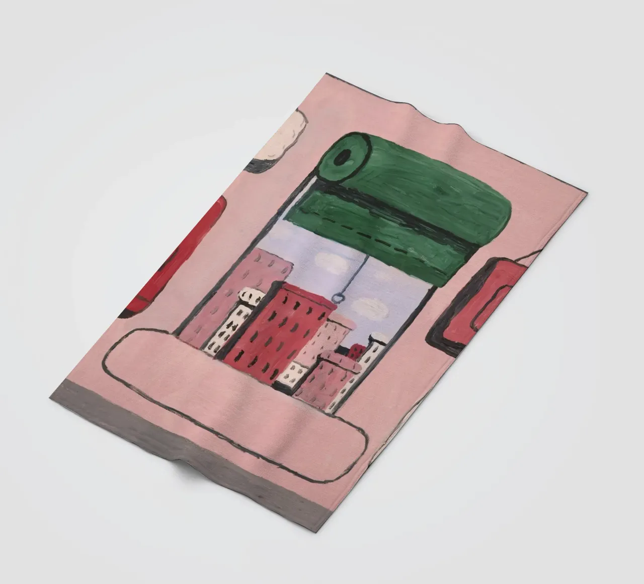 Philip Guston Open Window fleece blanket by Riley Art Studio