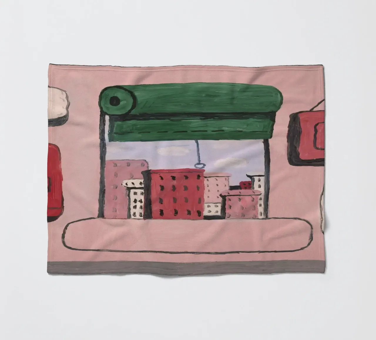 Philip Guston Open Window fleece blanket by Riley Art Studio