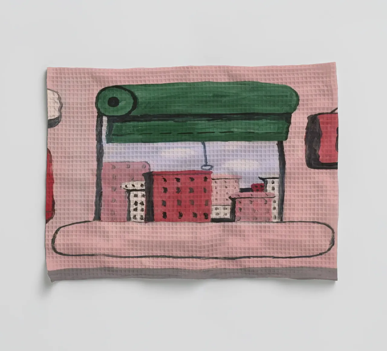 Philip Guston Open Window Geschirrtuch von Riley Art Studio