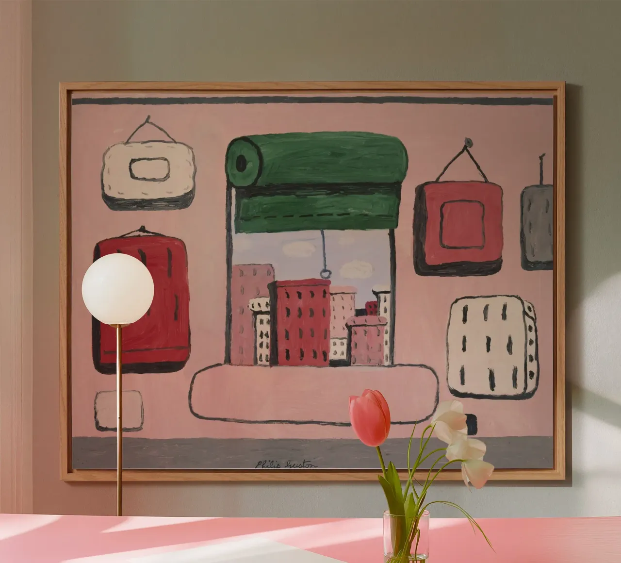 Philip Guston Open Window Alu-Dibond von Riley Art Studio