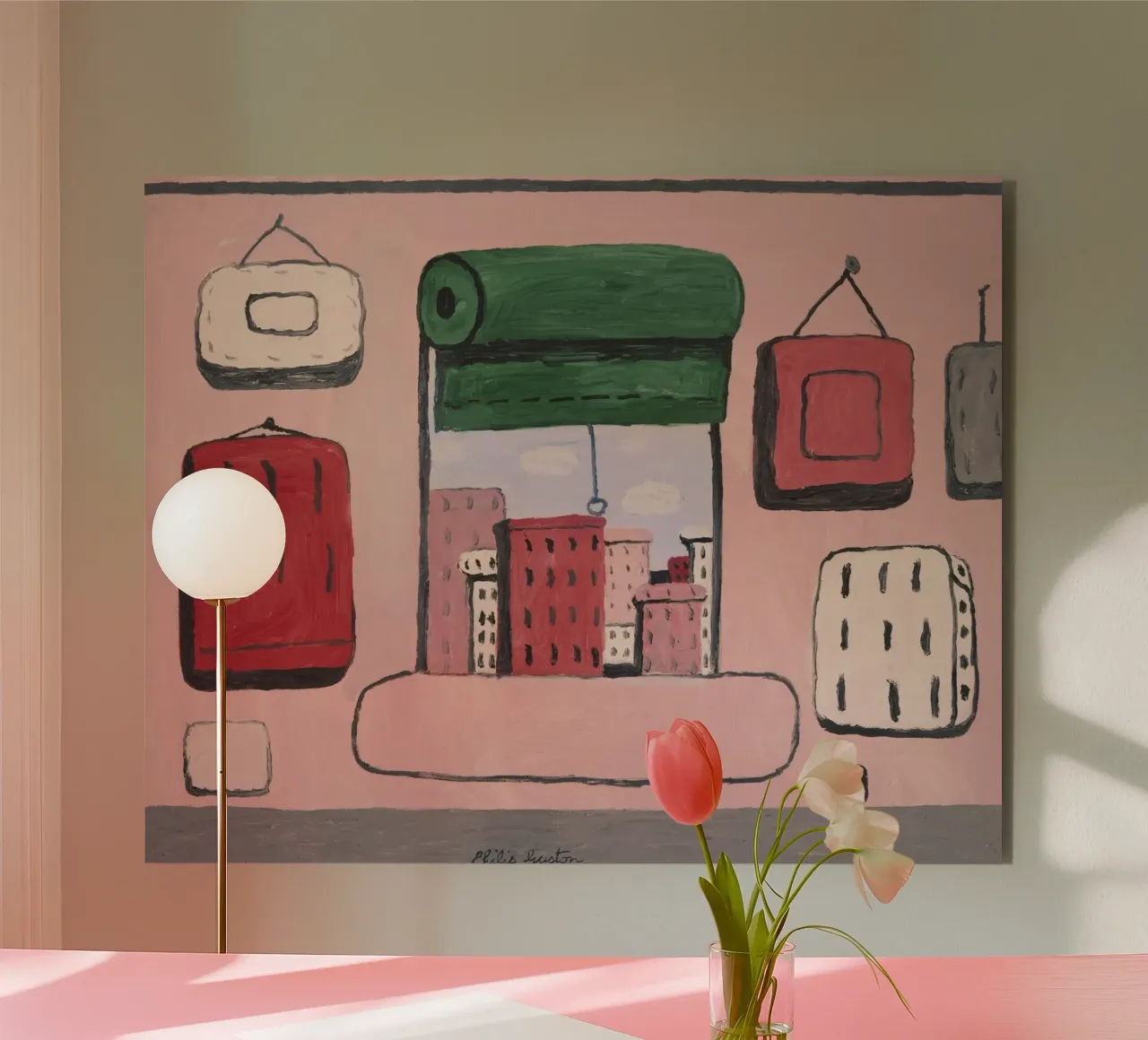 Philip Guston Open Window Alu-Dibond von Riley Art Studio