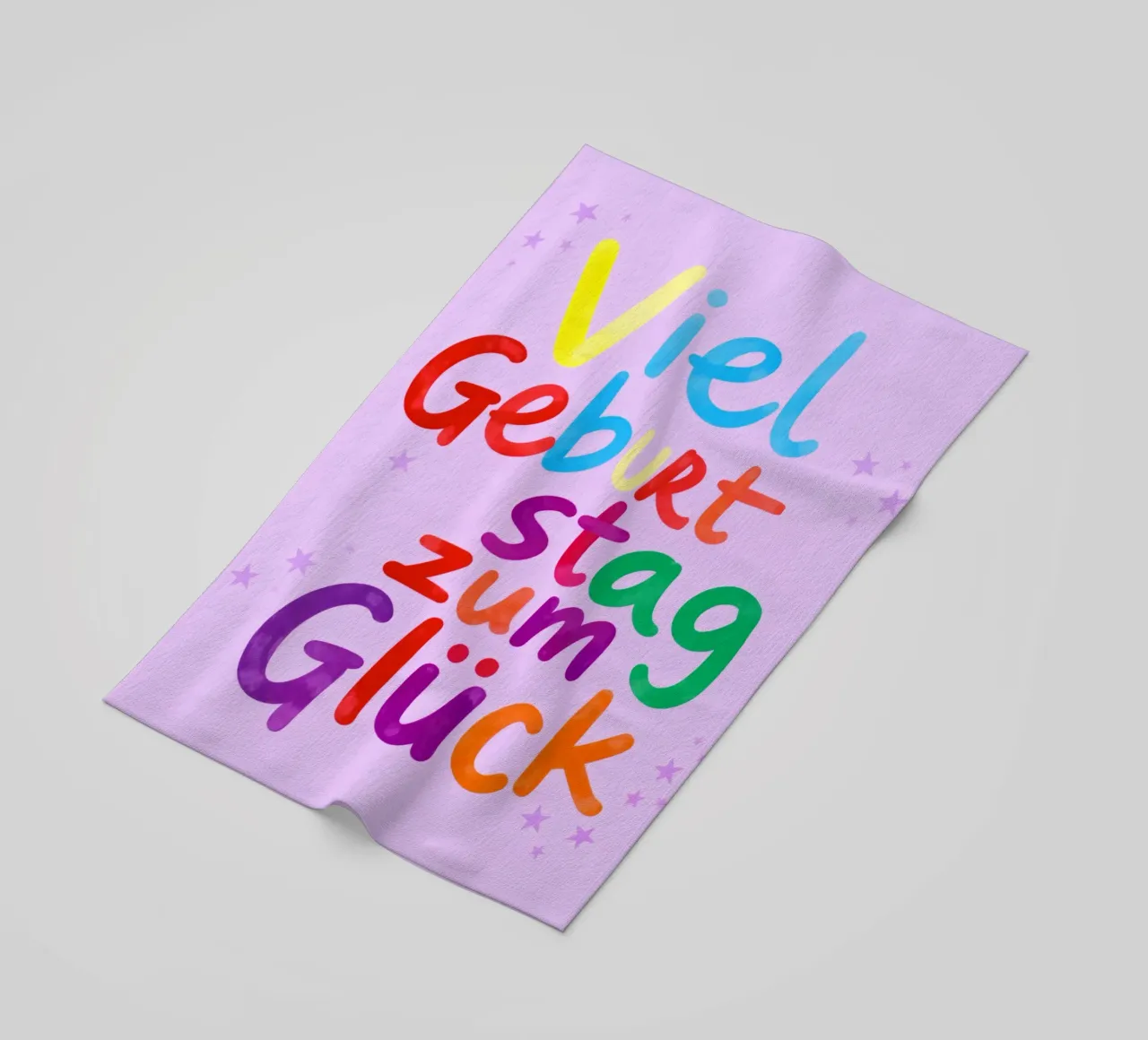 Viel Geburtstag zum Glück Typography telo mare da Attaboy Dsgn