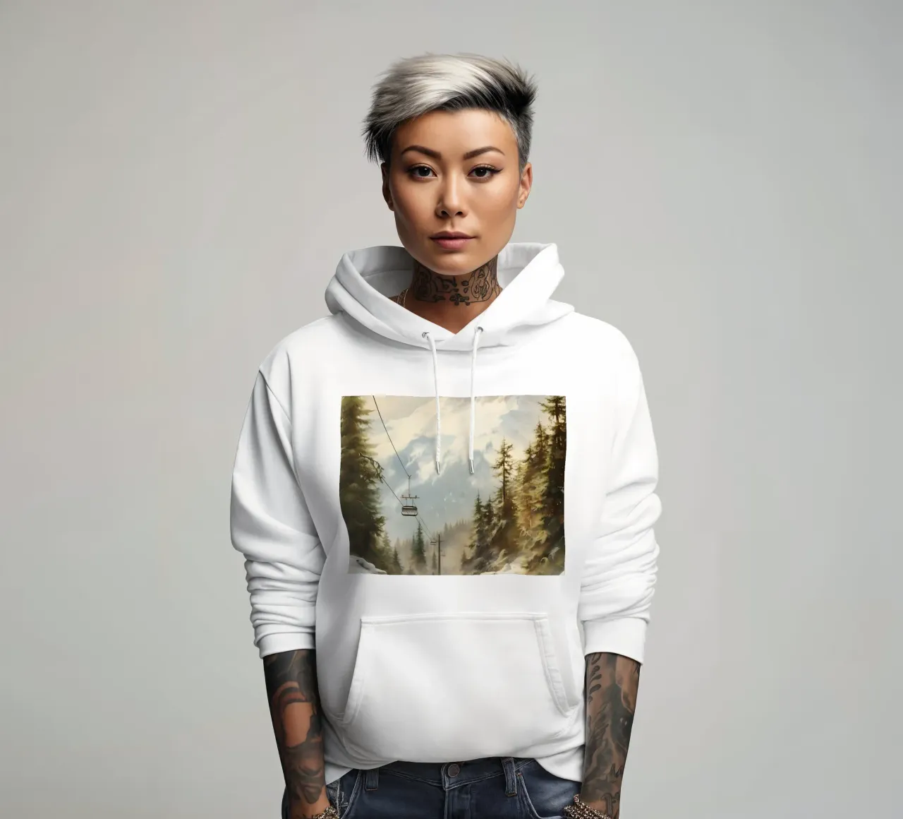 Funivia a Winterbergen felpa con cappuccio da Studio Vibe