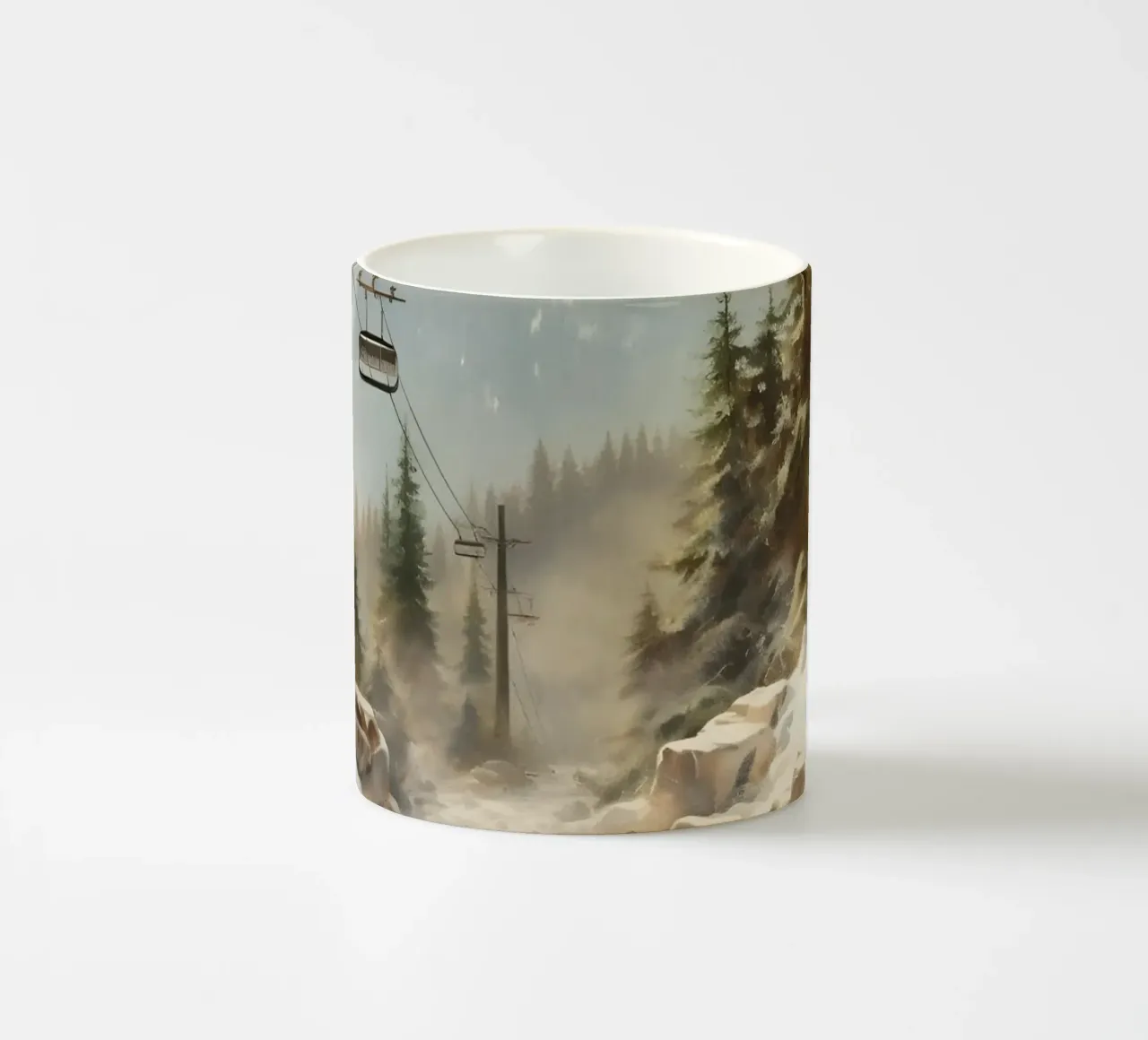Funivia a Winterbergen tazza in ceramica da Studio Vibe