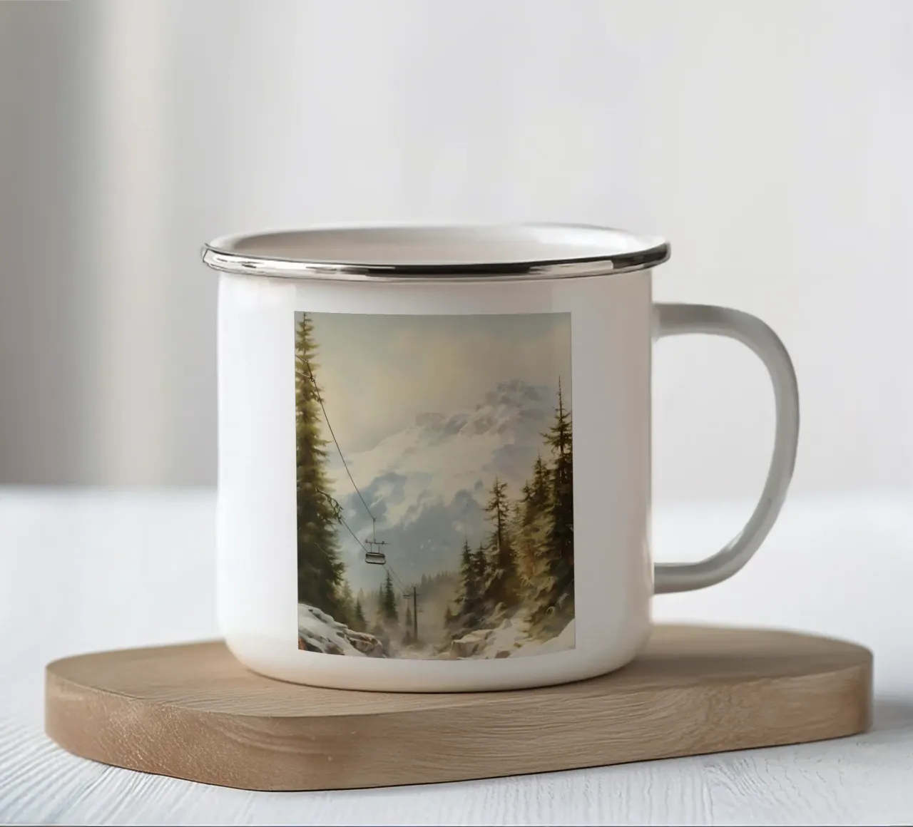 Funivia a Winterbergen tazza in smalto da Studio Vibe