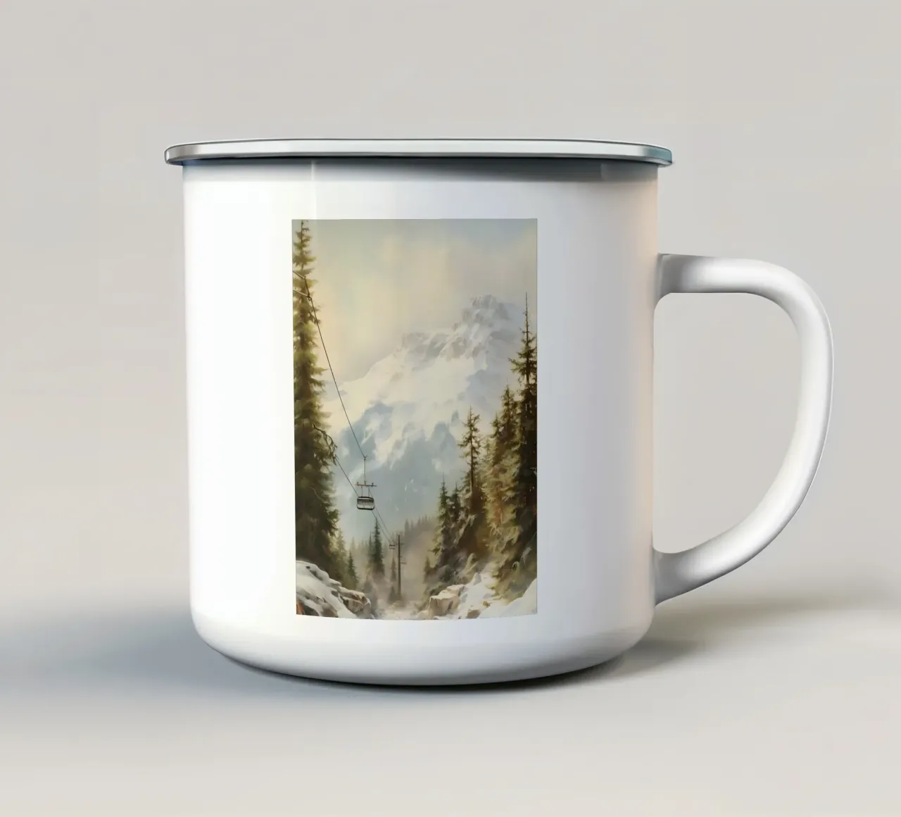 Funivia a Winterbergen tazza in smalto da Studio Vibe