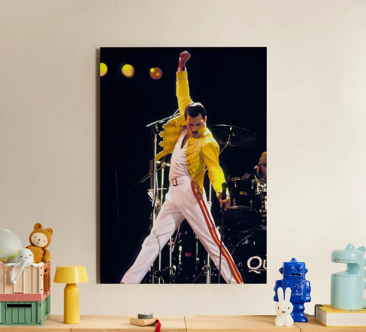 Freddie Mercury alluminio dibond da The Poster Hub