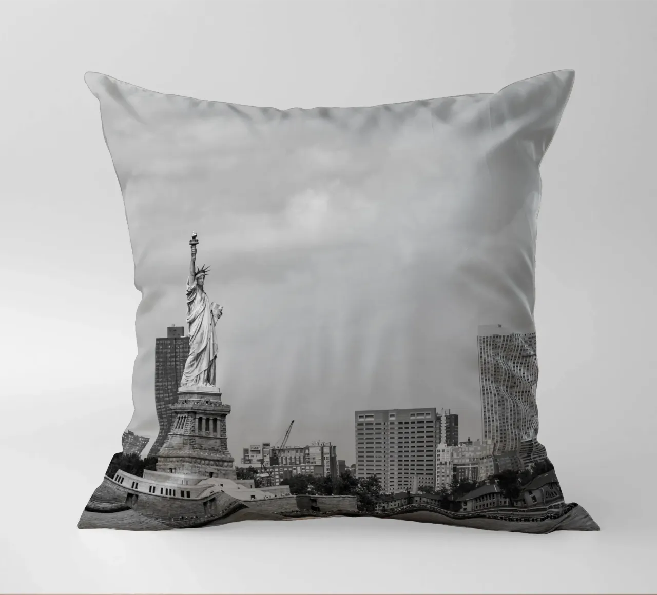 Statua dei liberti Stile B&N cuscino da Carinaprint