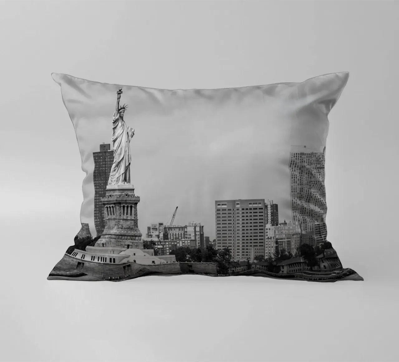Statua dei liberti Stile B&N cuscino da Carinaprint