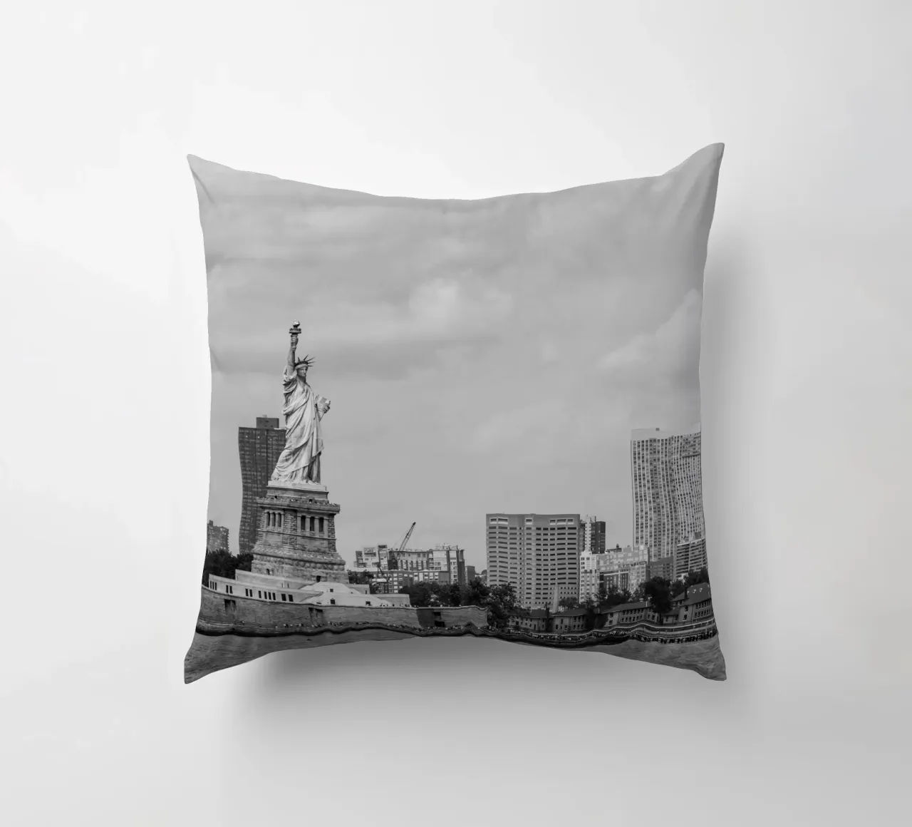 Statua dei liberti Stile B&N cuscino da Carinaprint