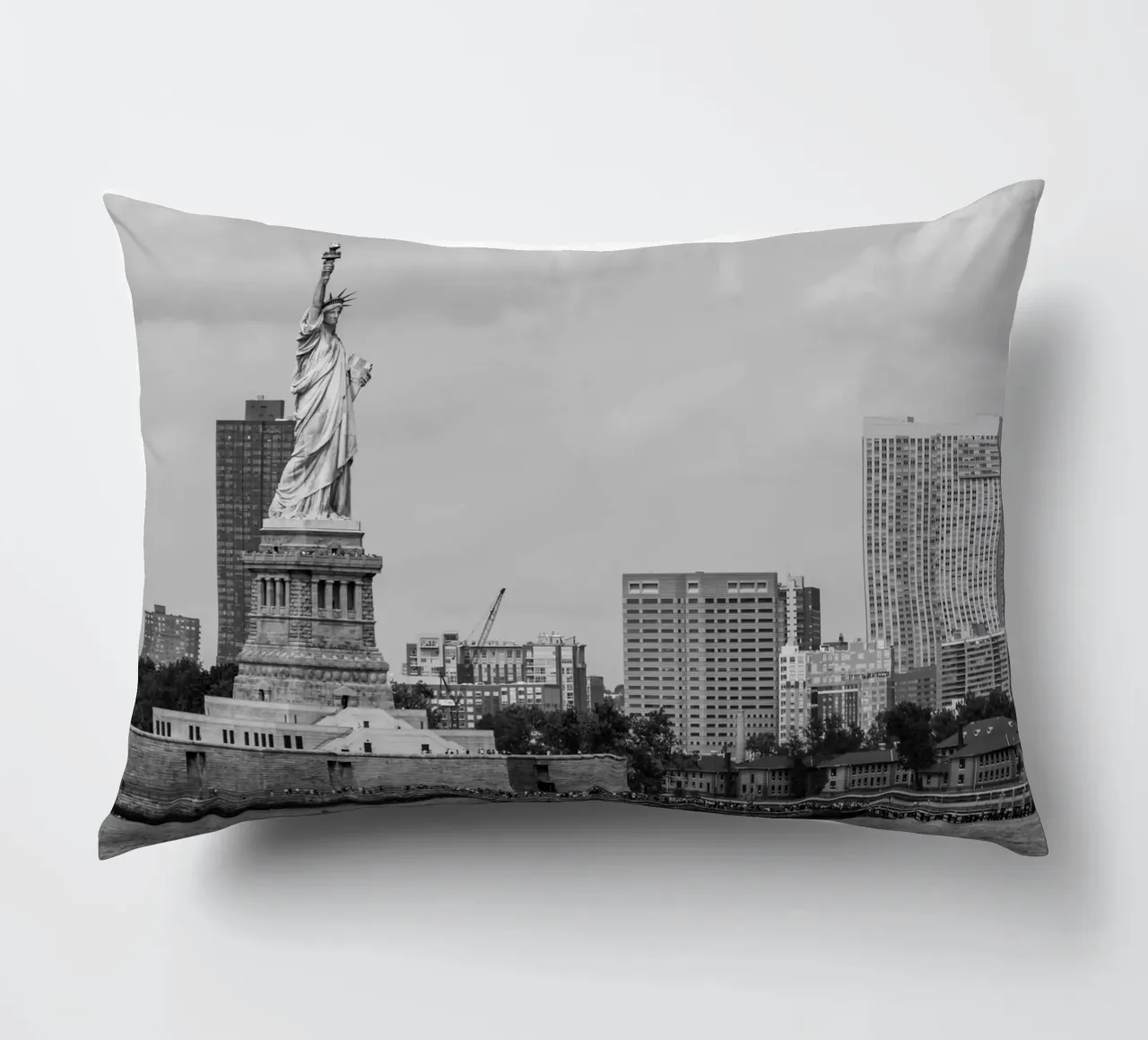 Statua dei liberti Stile B&N cuscino da Carinaprint