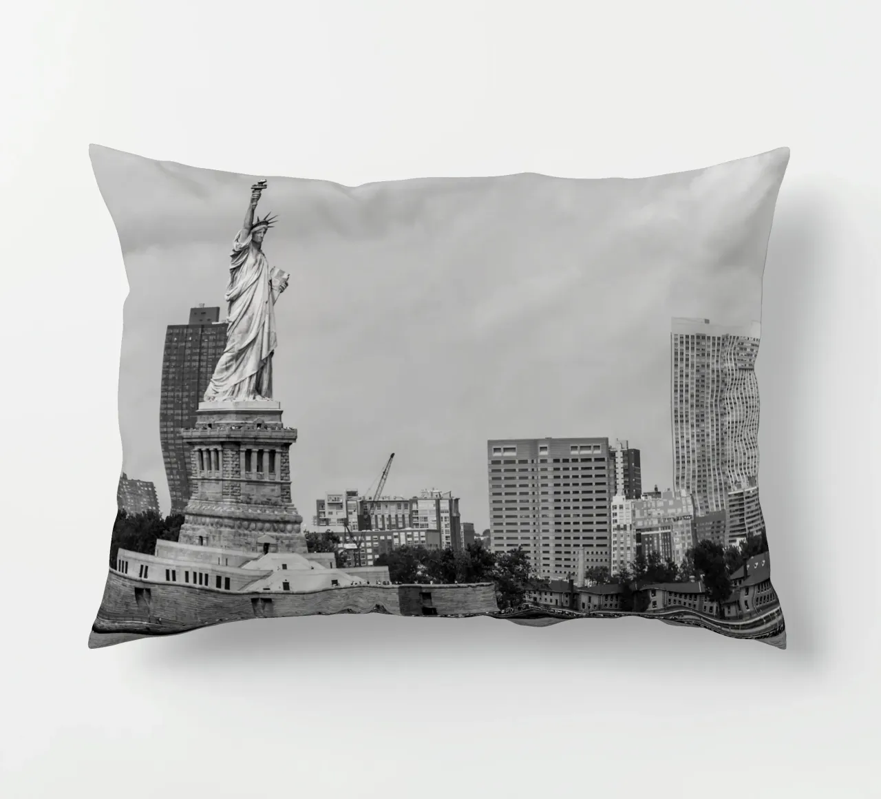Statua dei liberti Stile B&N cuscino da Carinaprint