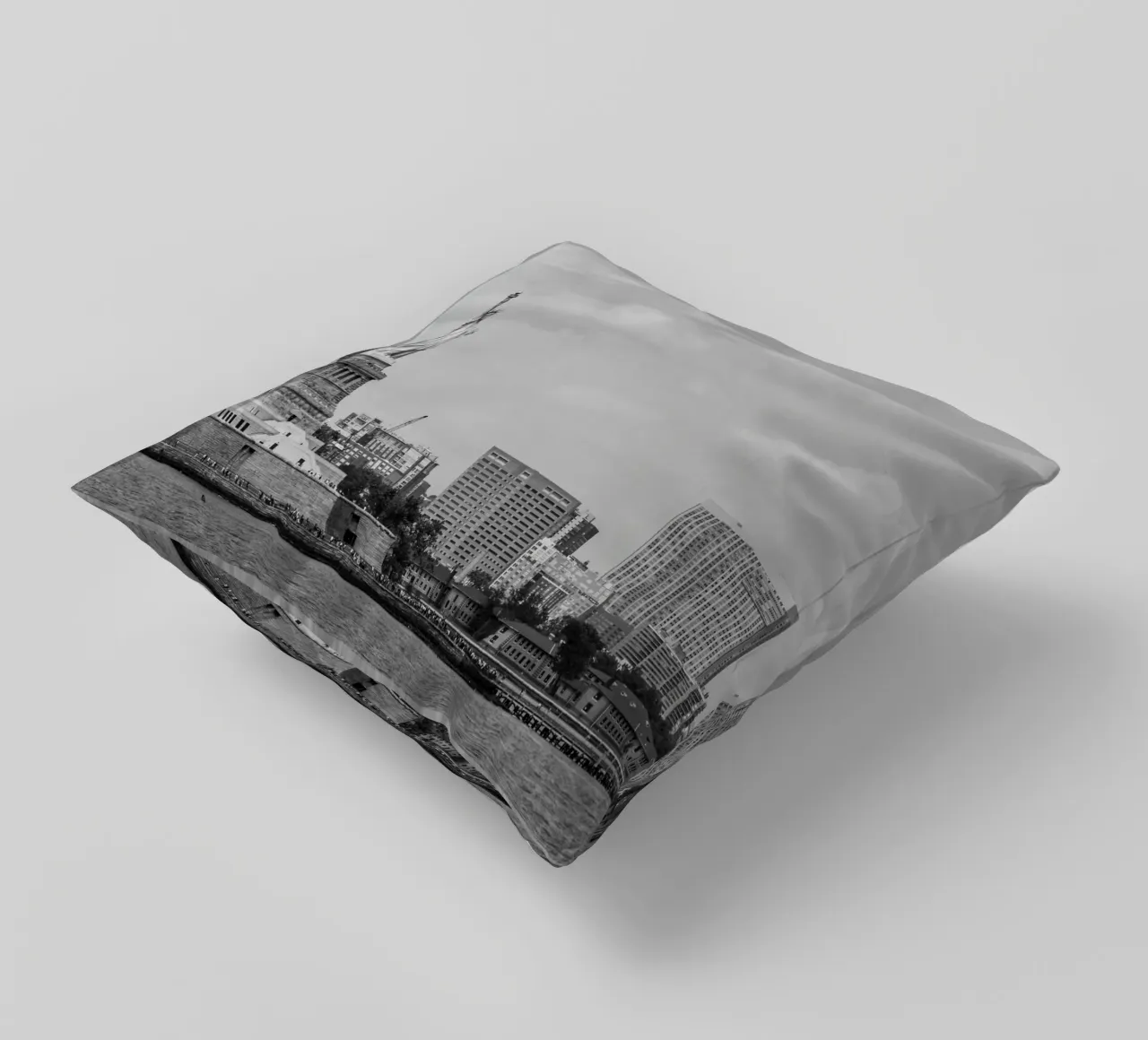 Statua dei liberti Stile B&N cuscino da Carinaprint