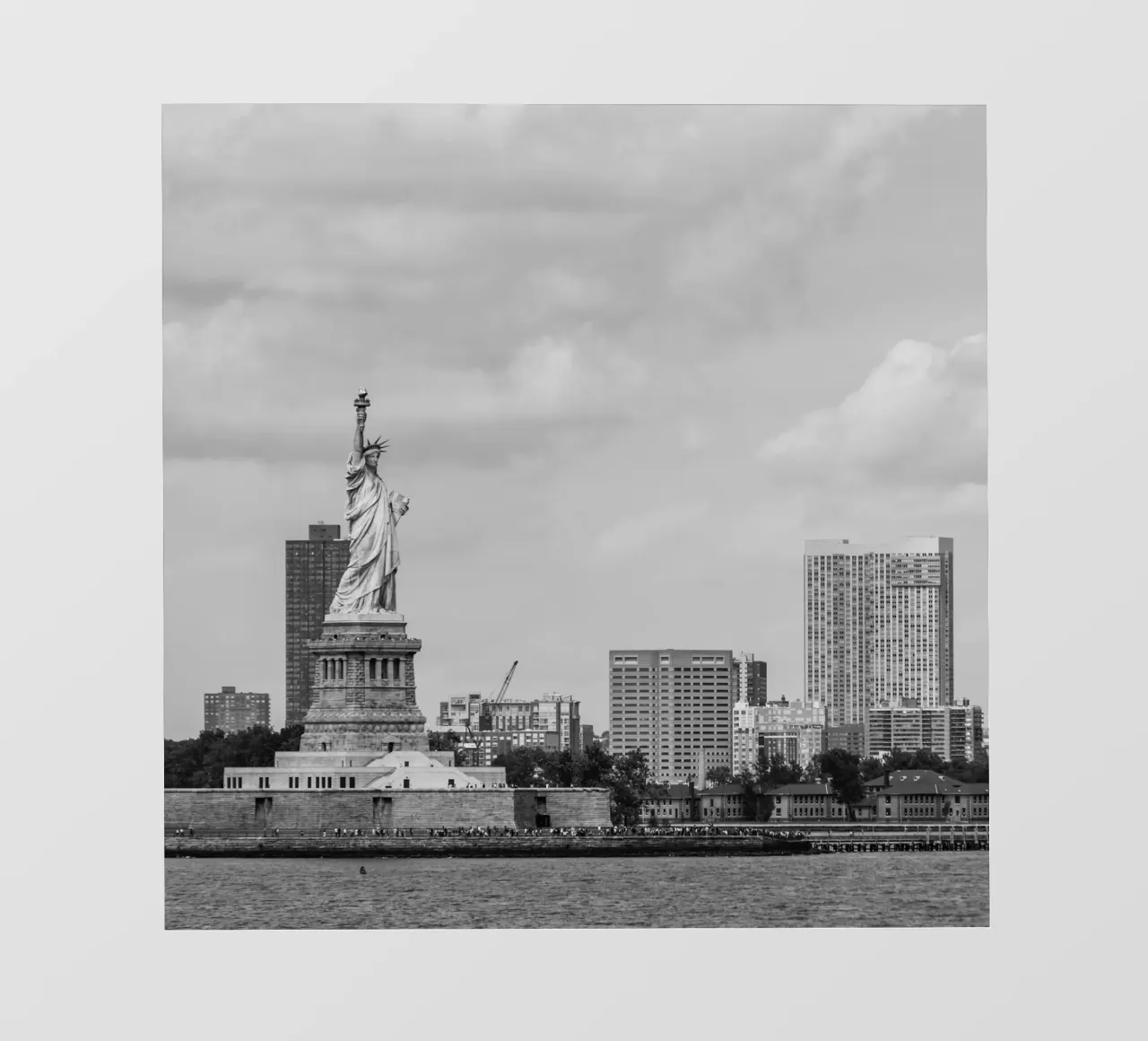 Statua dei liberti Stile B&N telo in pvc da Carinaprint