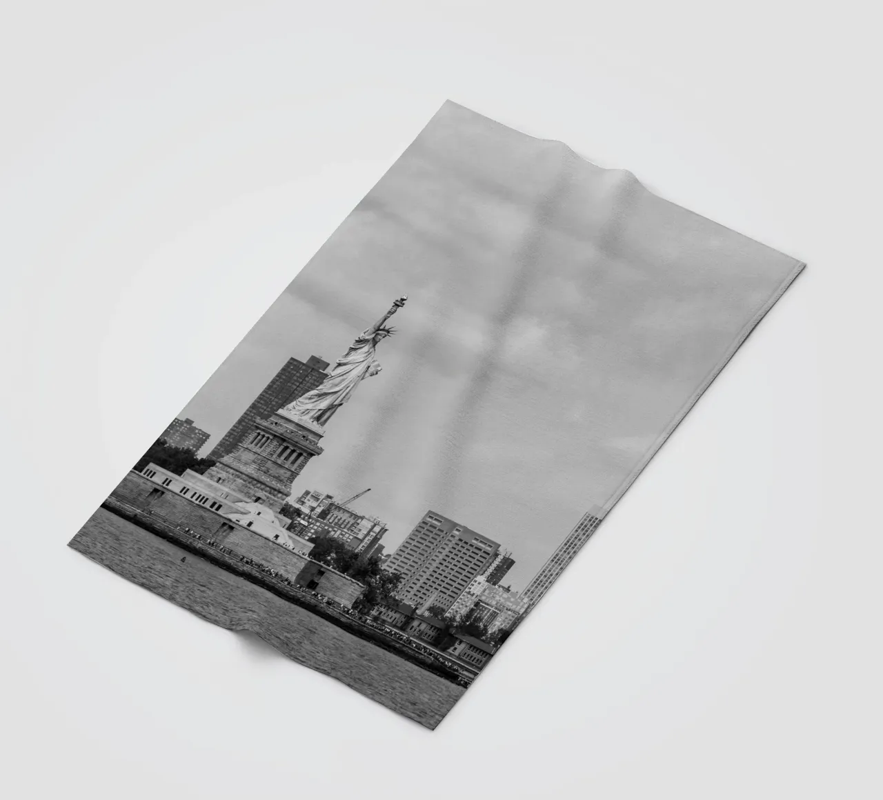 Statua dei liberti Stile B&N coperta in pile da Carinaprint