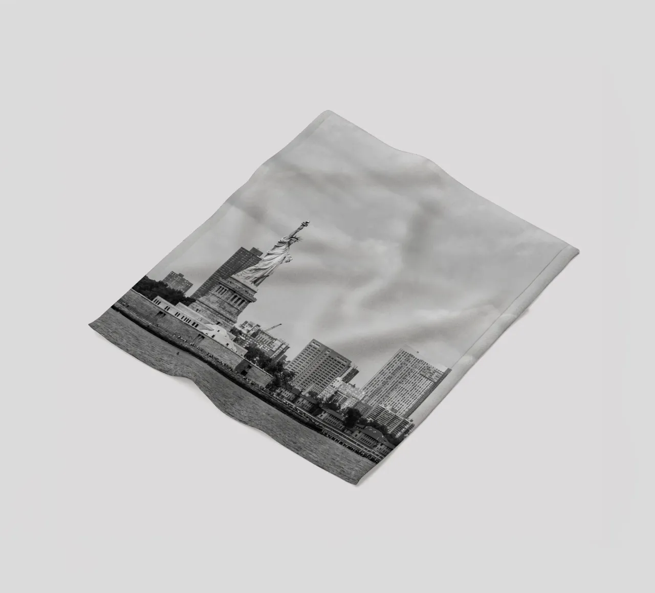 Statua dei liberti Stile B&N coperta in pile da Carinaprint