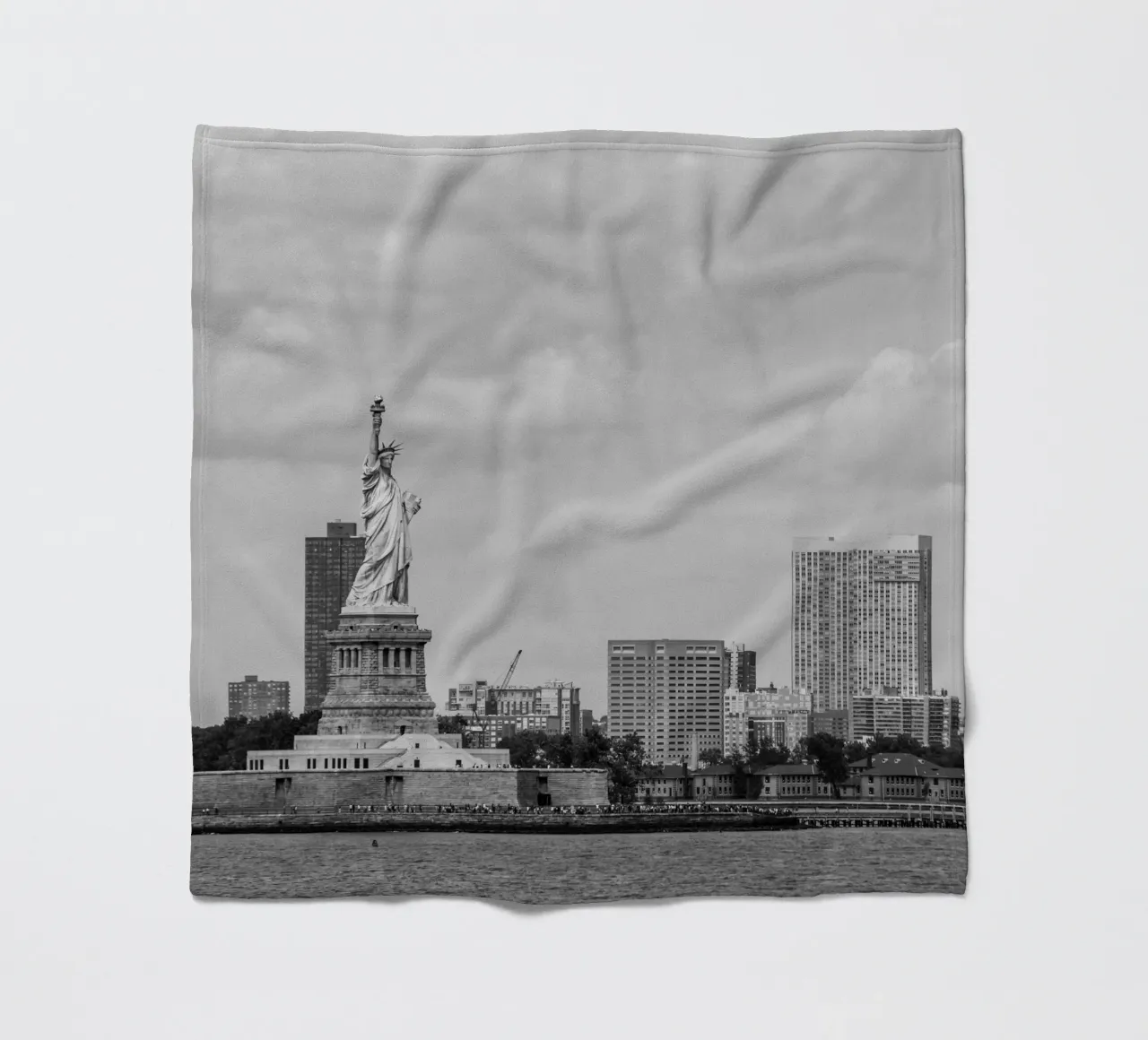 Statua dei liberti Stile B&N coperta in pile da Carinaprint