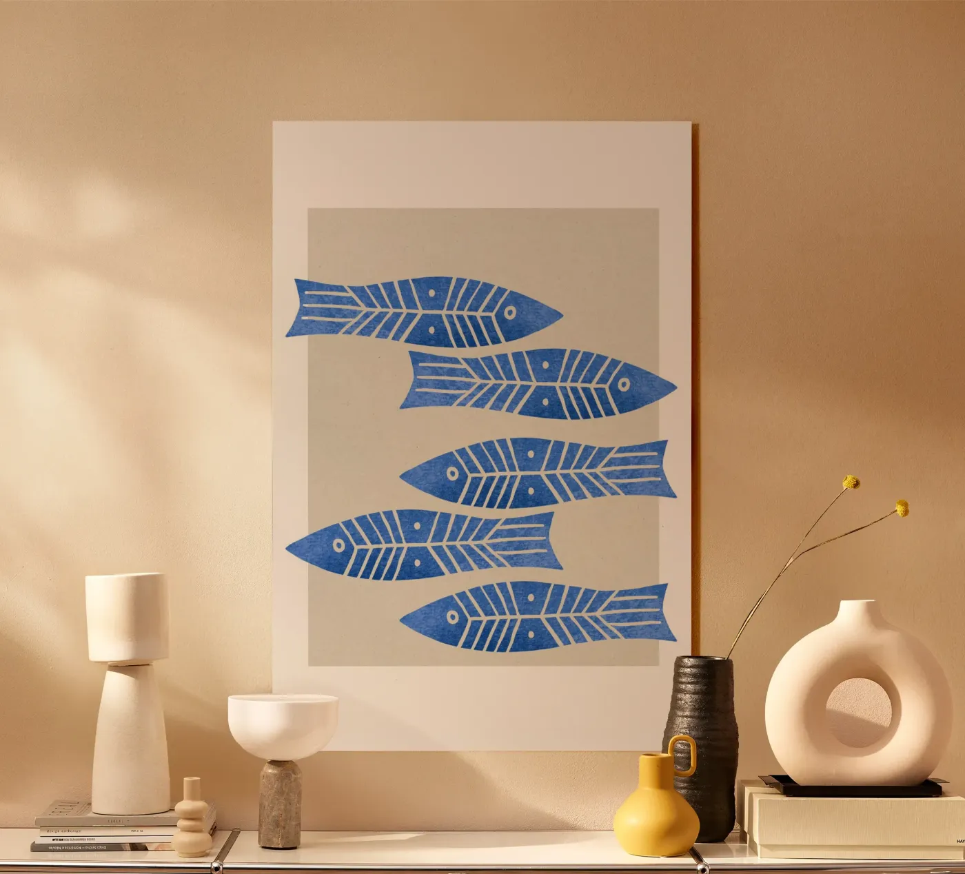Blue School acrylic glass by treechild