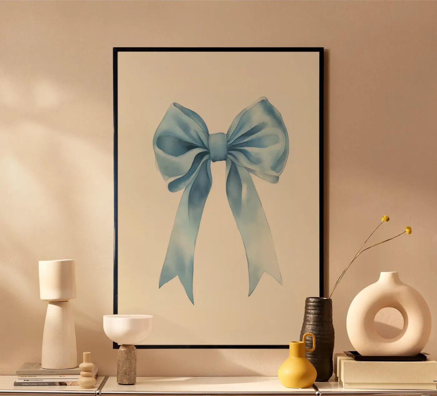 Blue Bow poster by treechild
