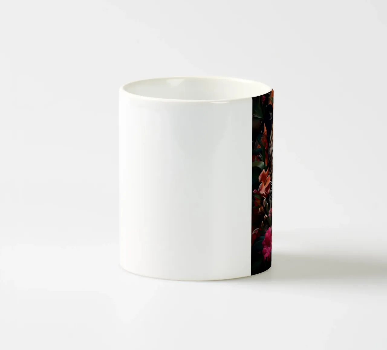 Leopard Flower ceramic mug by Mateo