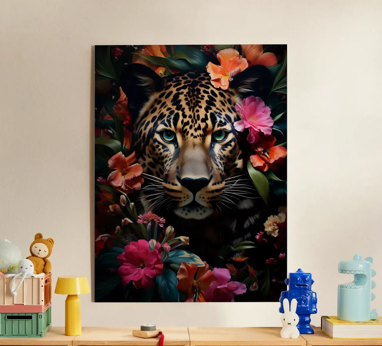 Leopard Flower Acryl-Glas von Mateo