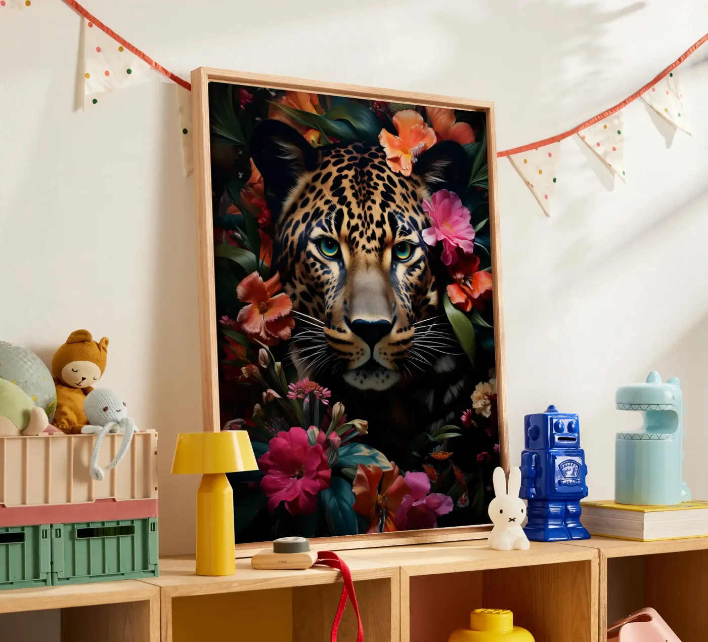 Leopard Flower canvas by Mateo