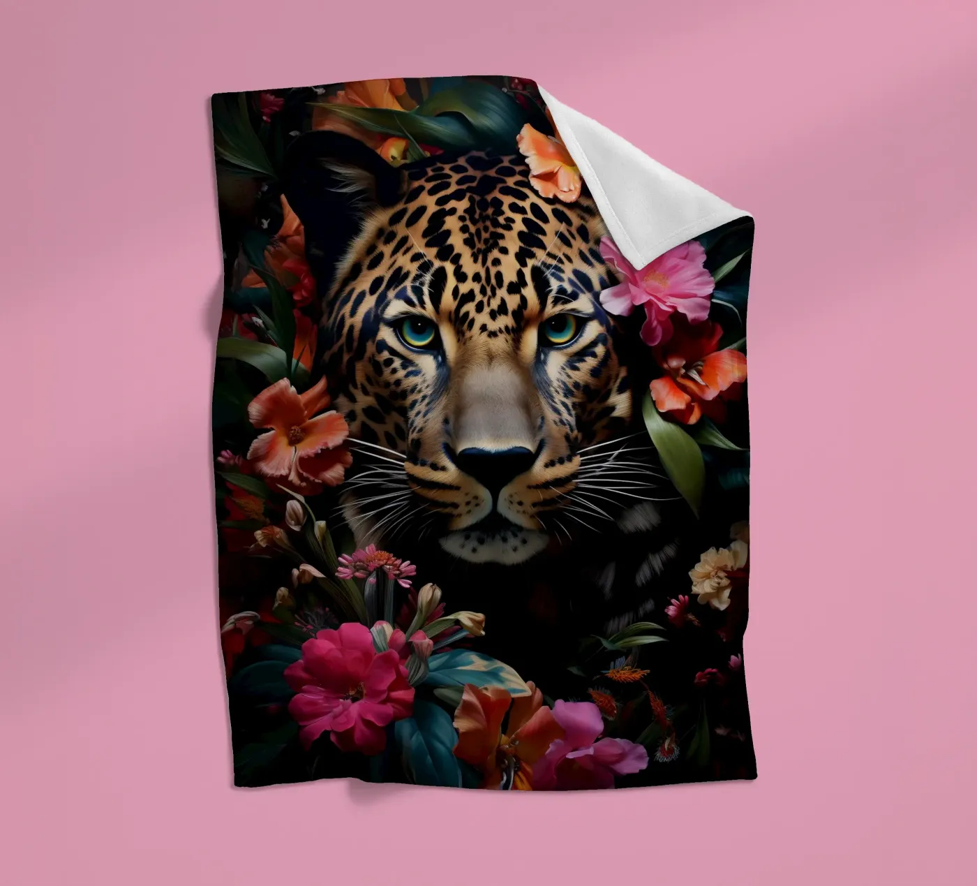 Leopard Flower fleecedeken van Mateo