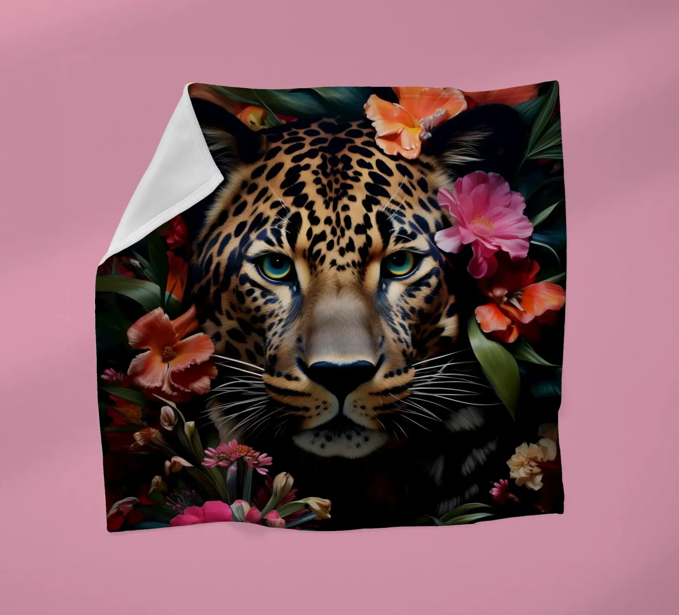 Leopard Flower fleecedeken van Mateo