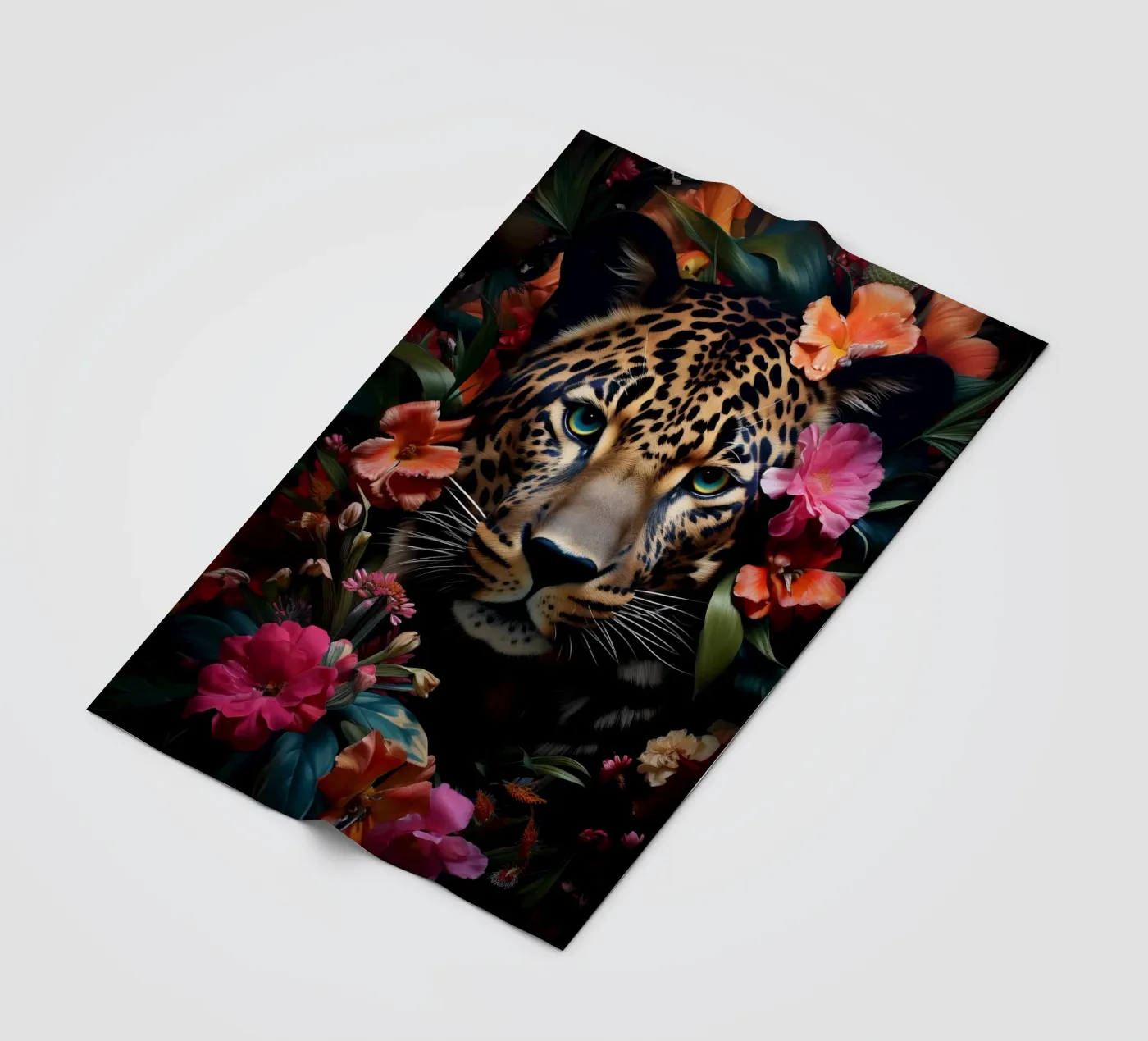 Leopard Flower fleecedeken van Mateo
