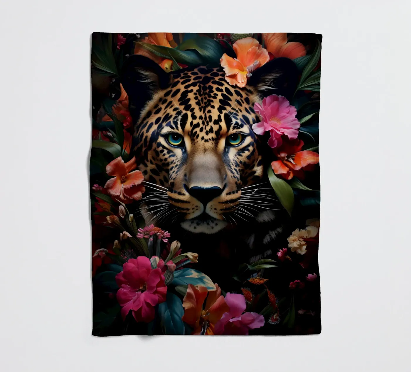 Leopard Flower fleecedeken van Mateo