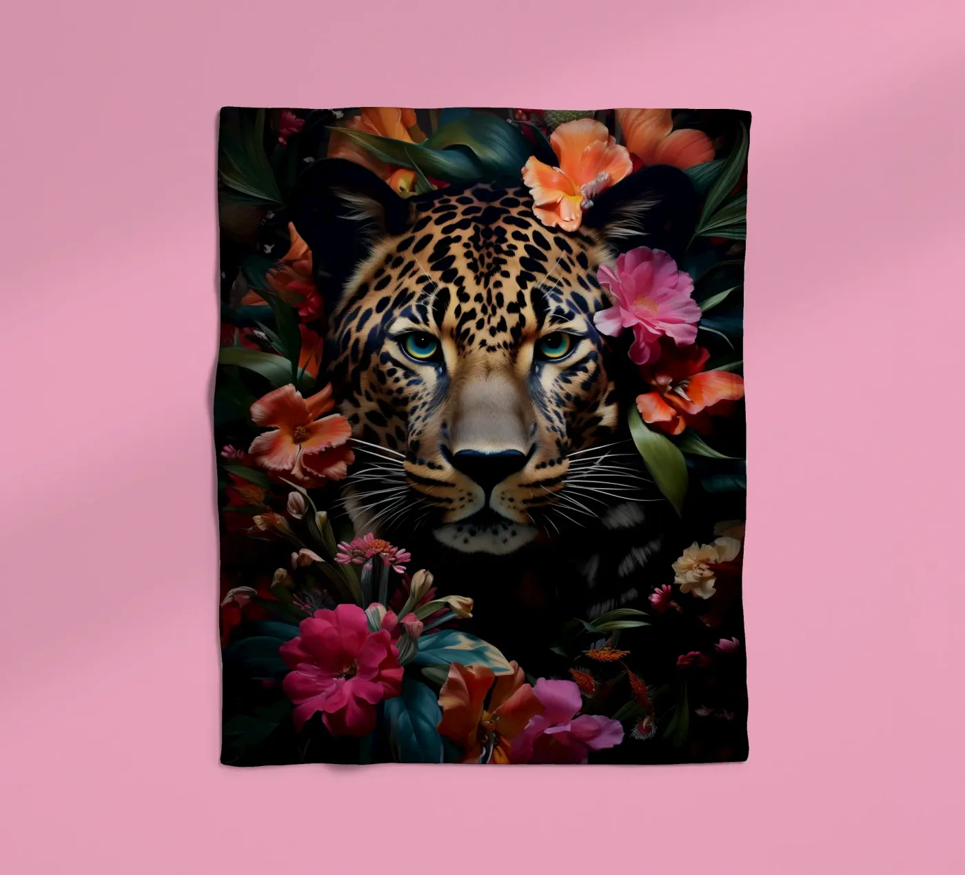 Leopard Flower fleecedeken van Mateo
