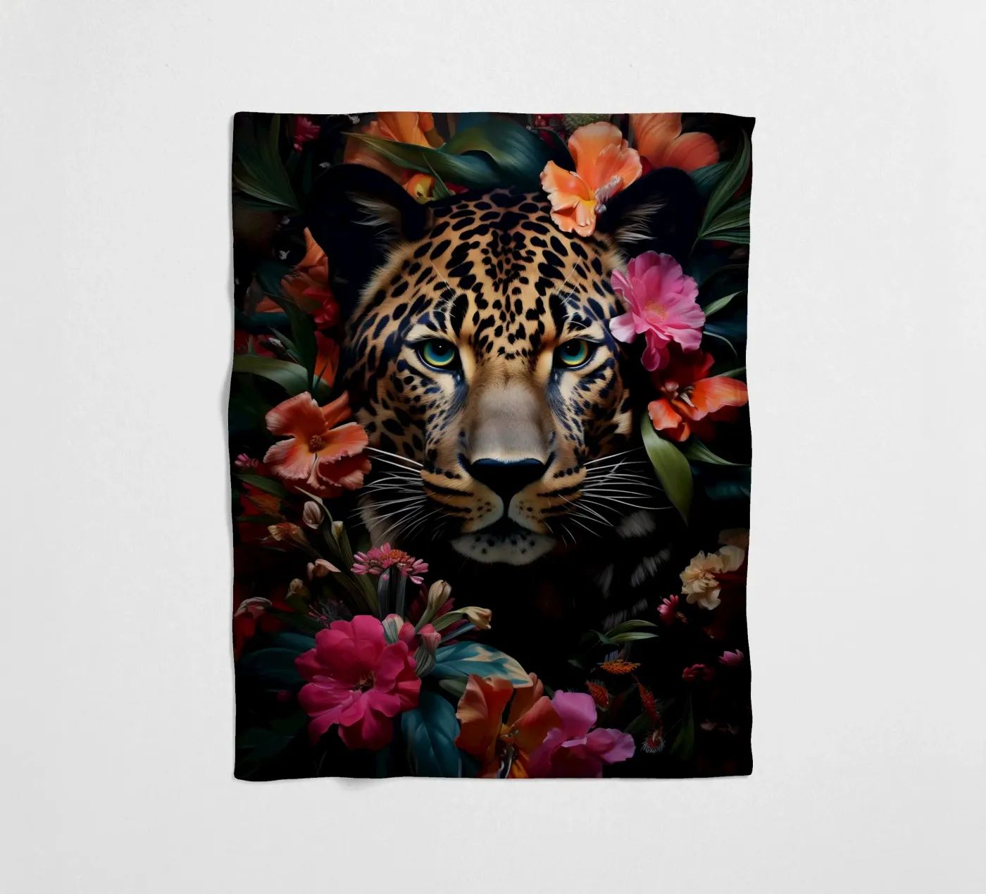 Leopard Flower fleecedeken van Mateo