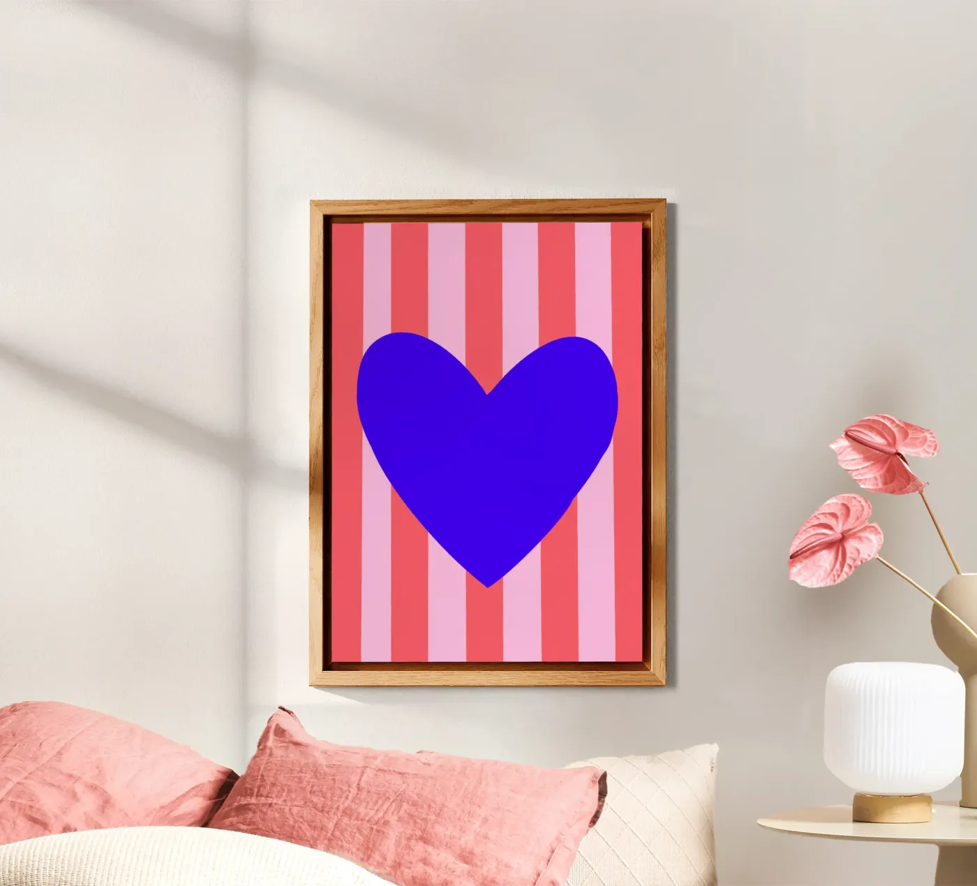 Blue heart forex-plaat van Art House