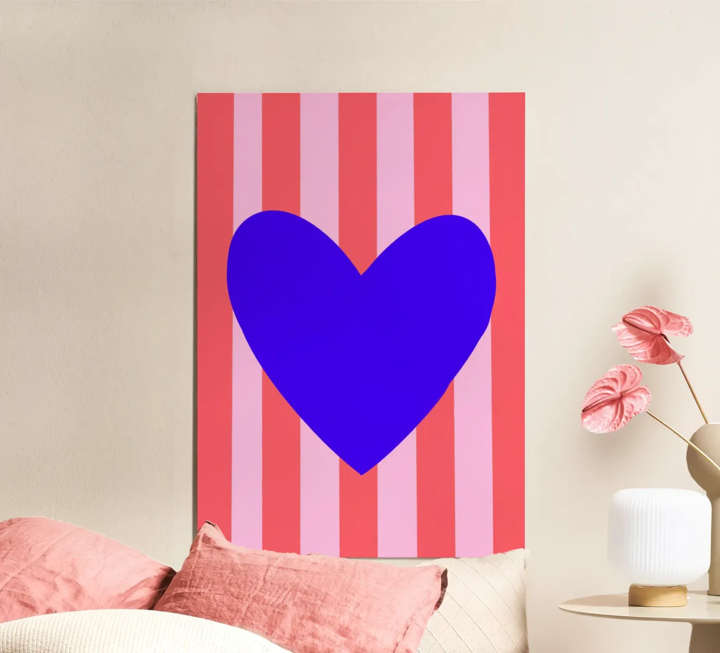Blue heart forex-plaat van Art House