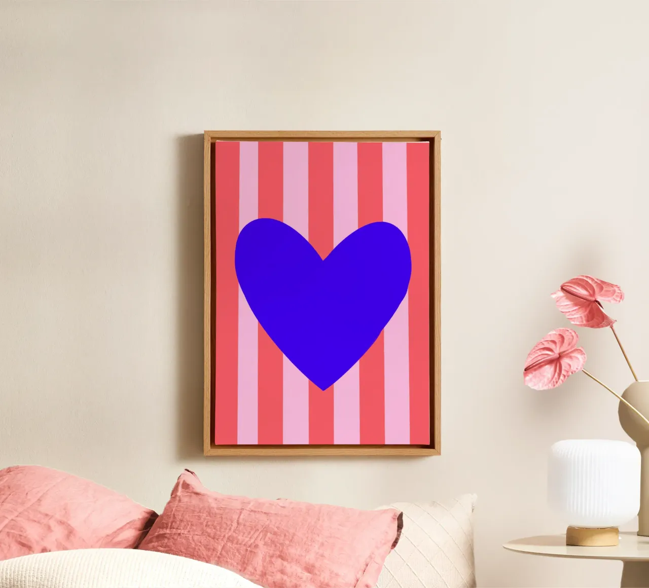 Cuore blu tela da Art House