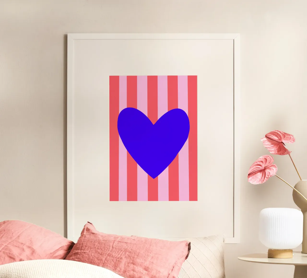 Cuore blu poster da Art House