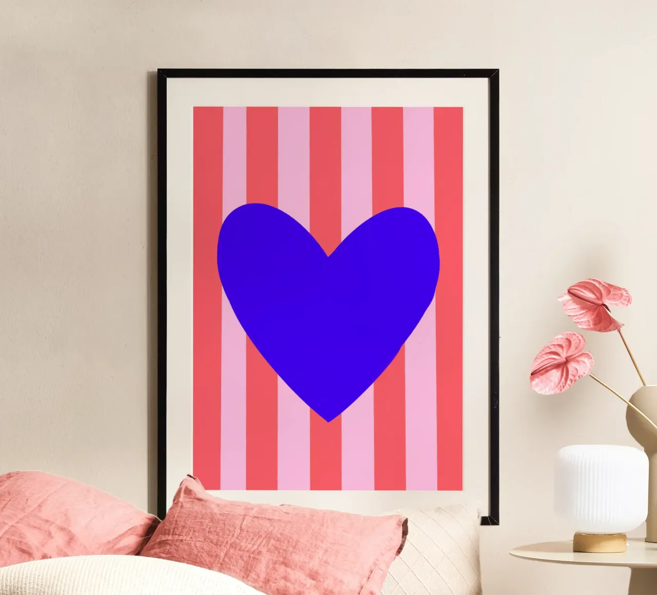 Cuore blu poster da Art House