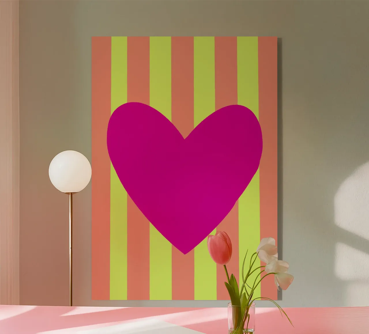 Cuore rosa 02 plexiglass da Art House