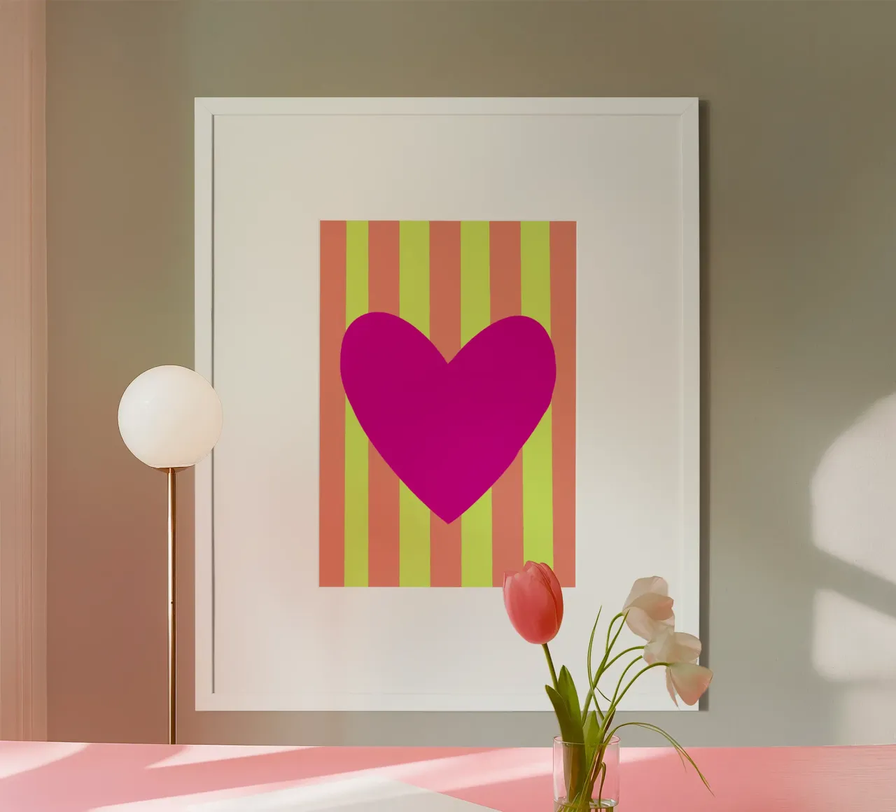 Cuore rosa 02 poster da Art House