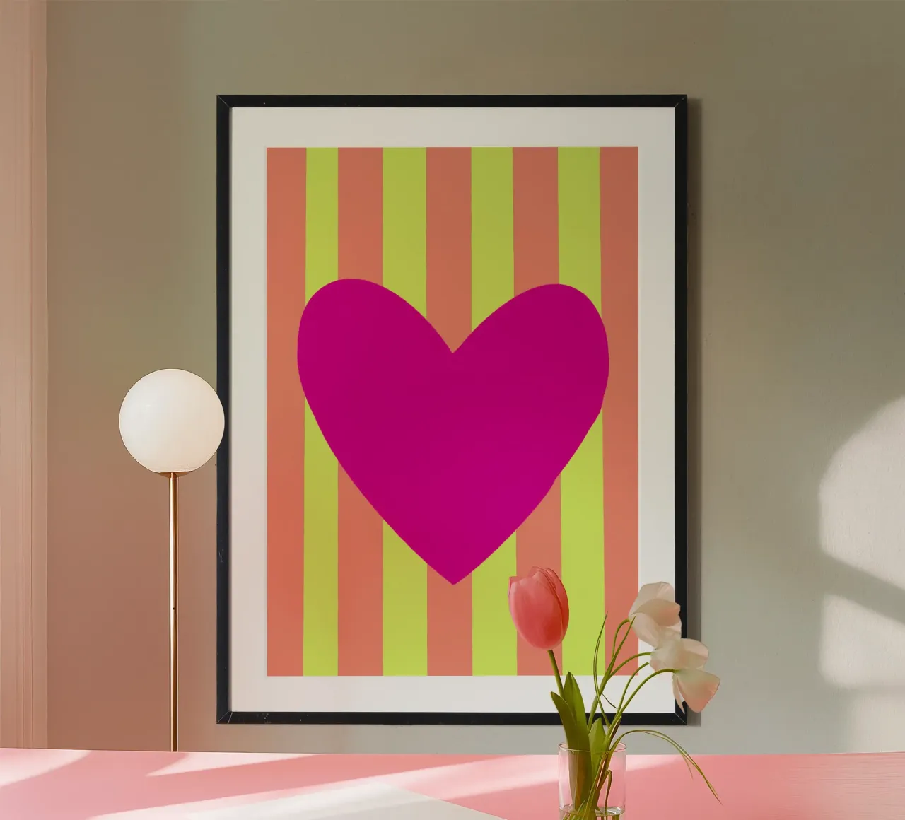 Cuore rosa 02 poster da Art House